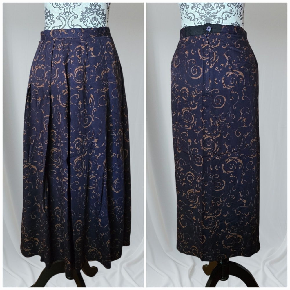 Vintage Radmilla II Rayon Midi Skirt - Picture 2 of 13